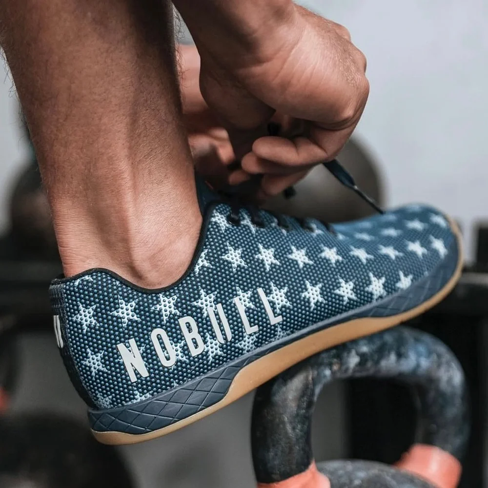 NOBULL Outwork Men’s Navy Stars & Stripes Training Shoes Size 12